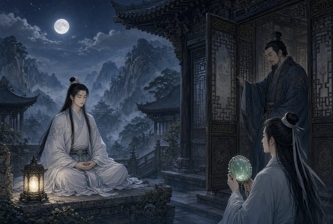 夜巡关闭窗扉,弟子的灵灯将灭,对应安卓后台被系统杀掉