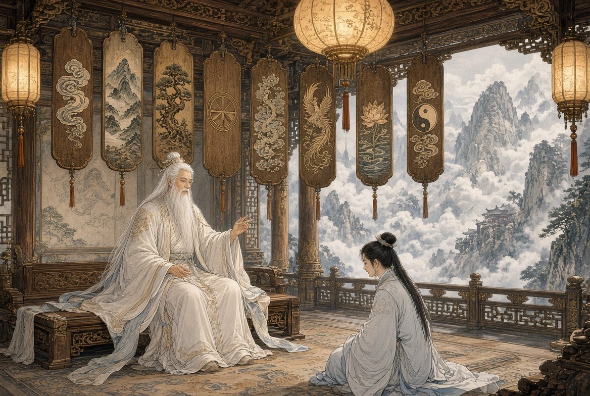 殿中八块问牌,长老答弟子,对应八个真实问题